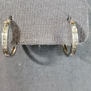 1" diamond hoops